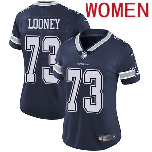 Women Dallas Cowboys #73 Joe Looney Nike Navy Vapor Limited NFL Jersey->women nfl jersey->Women Jersey